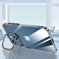 Custodia Silicone Trasparente Ultra Sottile Cover Morbida LD6 per Apple iPhone 14 Blu