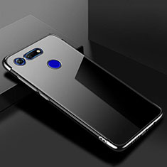 Custodia Silicone Trasparente Ultra Sottile Cover Morbida S01 per Huawei Honor V20 Nero