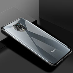 Custodia Silicone Trasparente Ultra Sottile Cover Morbida S01 per Xiaomi Redmi Note 9 Pro Nero