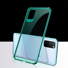 Custodia Silicone Trasparente Ultra Sottile Cover Morbida S02 per Samsung Galaxy S20 Verde