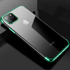 Custodia Silicone Trasparente Ultra Sottile Cover Morbida S03 per Apple iPhone 11 Pro Max Verde