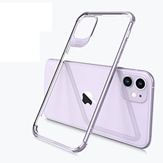 Custodia Silicone Trasparente Ultra Sottile Cover Morbida S03 per Apple iPhone 11 Viola