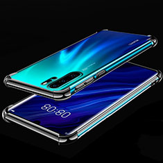 Custodia Silicone Trasparente Ultra Sottile Cover Morbida S03 per Huawei P30 Pro New Edition Nero