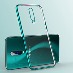 Custodia Silicone Trasparente Ultra Sottile Cover Morbida S03 per Oppo RX17 Pro Verde