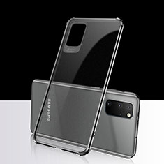 Custodia Silicone Trasparente Ultra Sottile Cover Morbida S03 per Samsung Galaxy S20 Plus Nero