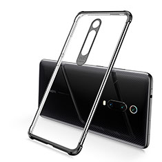 Custodia Silicone Trasparente Ultra Sottile Cover Morbida S03 per Xiaomi Mi 9T Nero