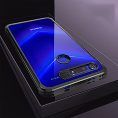 Custodia Silicone Trasparente Ultra Sottile Cover Morbida S04 per Huawei Honor V20 Nero