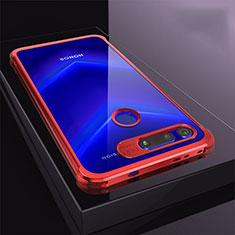 Custodia Silicone Trasparente Ultra Sottile Cover Morbida S04 per Huawei Honor View 20 Rosso