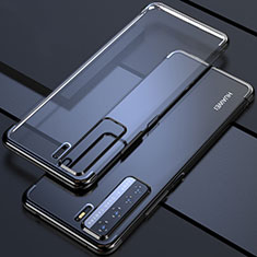 Custodia Silicone Trasparente Ultra Sottile Cover Morbida S04 per Huawei P40 Lite 5G Nero