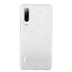 Custodia Silicone Trasparente Ultra Sottile Cover Morbida S05 per Huawei P30 Bianco