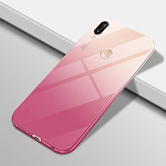 Custodia Silicone Trasparente Ultra Sottile Cover Morbida Sfumato G01 per Huawei Nova 3e Rosa