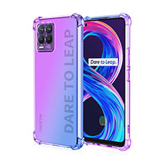 Custodia Silicone Trasparente Ultra Sottile Cover Morbida Sfumato per Realme 8 Pro Lavanda