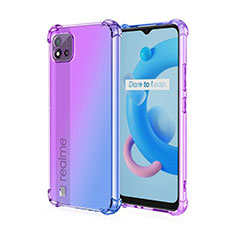 Custodia Silicone Trasparente Ultra Sottile Cover Morbida Sfumato per Realme C11 (2021) Lavanda