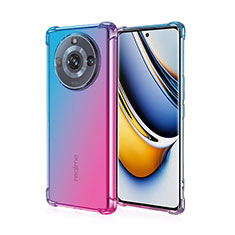 Custodia Silicone Trasparente Ultra Sottile Cover Morbida Sfumato per Realme Narzo 60 Pro 5G Multicolore