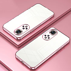 Custodia Silicone Trasparente Ultra Sottile Cover Morbida SY1 per Huawei Honor 50 Pro 5G Oro Rosa