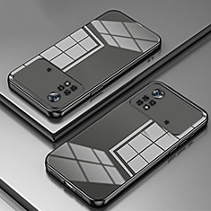 Custodia Silicone Trasparente Ultra Sottile Cover Morbida SY1 per Xiaomi Poco X4 Pro 5G Nero
