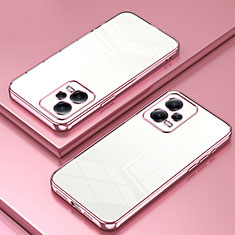 Custodia Silicone Trasparente Ultra Sottile Cover Morbida SY1 per Xiaomi Poco X5 5G Oro Rosa