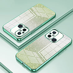 Custodia Silicone Trasparente Ultra Sottile Cover Morbida SY1 per Xiaomi Redmi 12C 4G Verde