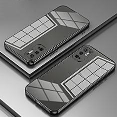Custodia Silicone Trasparente Ultra Sottile Cover Morbida SY1 per Xiaomi Redmi Note 10 5G Nero