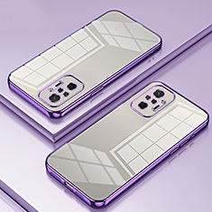 Custodia Silicone Trasparente Ultra Sottile Cover Morbida SY1 per Xiaomi Redmi Note 10 Pro 4G Viola