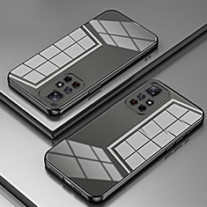 Custodia Silicone Trasparente Ultra Sottile Cover Morbida SY1 per Xiaomi Redmi Note 11 5G Nero