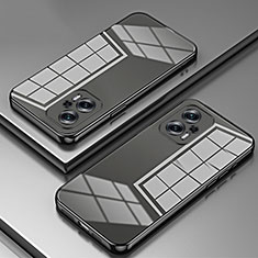 Custodia Silicone Trasparente Ultra Sottile Cover Morbida SY1 per Xiaomi Redmi Note 11T Pro 5G Nero