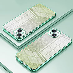 Custodia Silicone Trasparente Ultra Sottile Cover Morbida SY2 per Apple iPhone 14 Plus Verde
