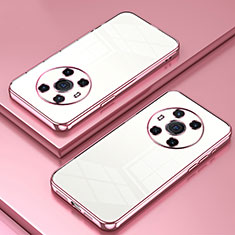 Custodia Silicone Trasparente Ultra Sottile Cover Morbida SY2 per Huawei Honor Magic3 5G Oro Rosa