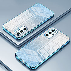 Custodia Silicone Trasparente Ultra Sottile Cover Morbida SY2 per Huawei Honor V30 Pro 5G Blu