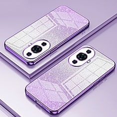 Custodia Silicone Trasparente Ultra Sottile Cover Morbida SY2 per Huawei Nova 11 Pro Viola