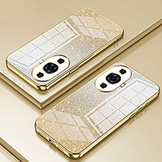 Custodia Silicone Trasparente Ultra Sottile Cover Morbida SY2 per Huawei Nova 11 Ultra Oro