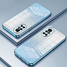 Custodia Silicone Trasparente Ultra Sottile Cover Morbida SY2 per Huawei Nova 8 5G Blu