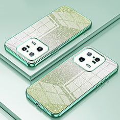 Custodia Silicone Trasparente Ultra Sottile Cover Morbida SY2 per Xiaomi Mi 13 Pro 5G Verde