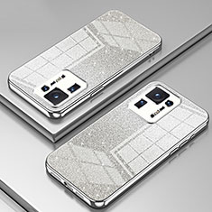 Custodia Silicone Trasparente Ultra Sottile Cover Morbida SY2 per Xiaomi Mi Mix 4 5G Argento