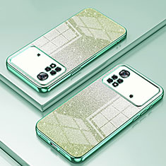 Custodia Silicone Trasparente Ultra Sottile Cover Morbida SY2 per Xiaomi Poco X4 Pro 5G Verde
