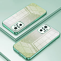 Custodia Silicone Trasparente Ultra Sottile Cover Morbida SY2 per Xiaomi Redmi Note 10 Pro 4G Verde