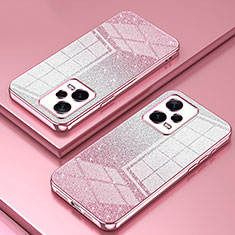 Custodia Silicone Trasparente Ultra Sottile Cover Morbida SY2 per Xiaomi Redmi Note 12 Explorer Oro Rosa