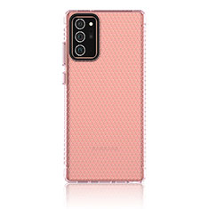 Custodia Silicone Trasparente Ultra Sottile Cover Morbida YF1 per Samsung Galaxy Note 20 5G Rosa