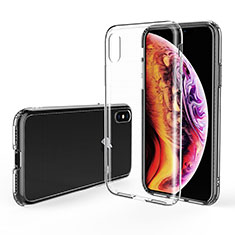 Custodia Silicone Trasparente Ultra Sottile Morbida C22 per Apple iPhone X Chiaro