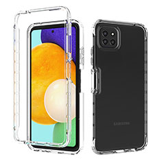 Custodia Silicone Trasparente Ultra Sottile Morbida Cover Fronte e Retro 360 Gradi Sfumato per Samsung Galaxy A22s 5G Chiaro