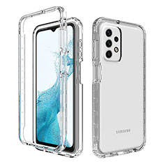 Custodia Silicone Trasparente Ultra Sottile Morbida Cover Fronte e Retro 360 Gradi Sfumato per Samsung Galaxy A23 4G Chiaro