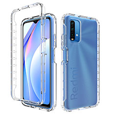 Custodia Silicone Trasparente Ultra Sottile Morbida Cover Fronte e Retro 360 Gradi Sfumato per Xiaomi Redmi 9 Power Chiaro