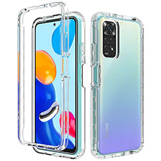 Custodia Silicone Trasparente Ultra Sottile Morbida Cover Fronte e Retro 360 Gradi Sfumato per Xiaomi Redmi Note 11 Pro 5G Chiaro