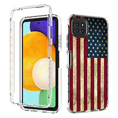 Custodia Silicone Trasparente Ultra Sottile Morbida Cover Fronte e Retro 360 JX1 per Samsung Galaxy A22 5G Multicolore