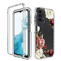 Custodia Silicone Trasparente Ultra Sottile Morbida Cover Fronte e Retro 360 JX1 per Samsung Galaxy A23 4G Marrone