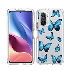 Custodia Silicone Trasparente Ultra Sottile Morbida Cover Fronte e Retro 360 JX1 per Xiaomi Mi 11i 5G Blu