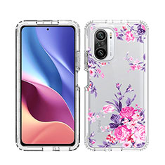 Custodia Silicone Trasparente Ultra Sottile Morbida Cover Fronte e Retro 360 JX1 per Xiaomi Mi 11X Pro 5G Rosa