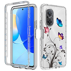 Custodia Silicone Trasparente Ultra Sottile Morbida Cover Fronte e Retro 360 per Huawei Nova 9 SE Cielo Blu