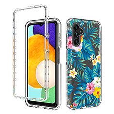 Custodia Silicone Trasparente Ultra Sottile Morbida Cover Fronte e Retro 360 per Samsung Galaxy A04s Cielo Blu