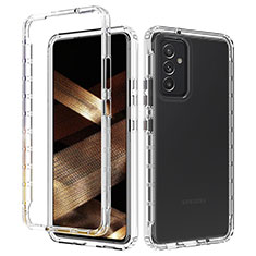 Custodia Silicone Trasparente Ultra Sottile Morbida Cover Fronte e Retro 360 per Samsung Galaxy A15 4G Chiaro
